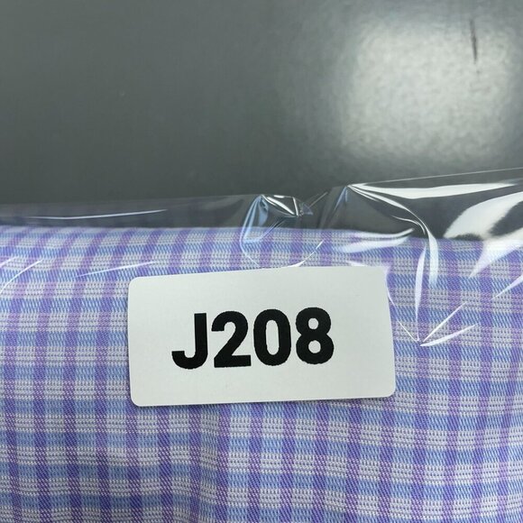 NEW Duchamp London Men's Size 17 XL Slim Fit Checkered Shirt Stretch Cotton - Picture 8 of 8